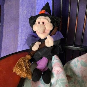 Vintage Halloween stuffed witch by Kids of America Corp